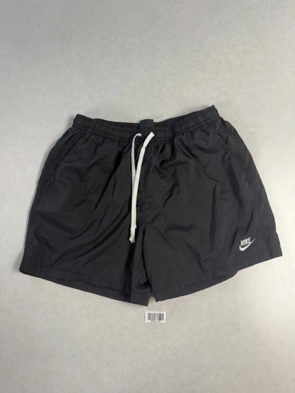 WORN Nike Sportswear Essentials Woven Flow Shorts Drawstring Black Size XXL